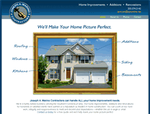 Tablet Screenshot of josephmarinocontractors.com
